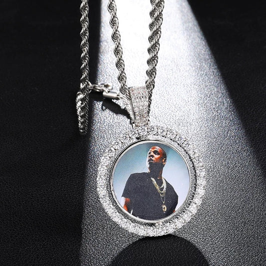 Custom Photo Charm with Necklace